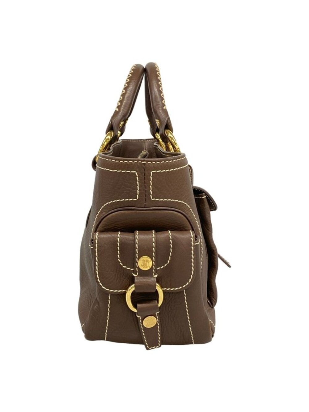 Celine Tote Boogie Dark Brown Leather - Picture 2 of 15
